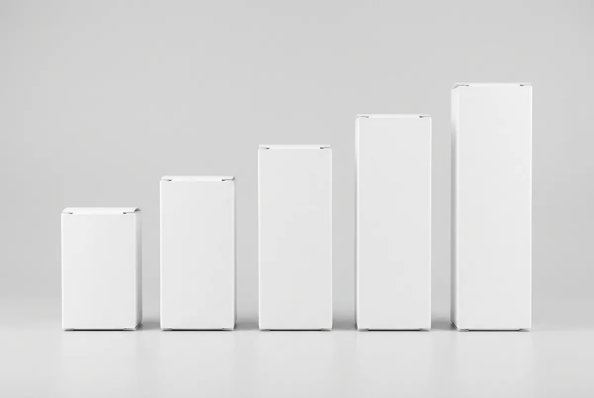 The packaging range, shown together